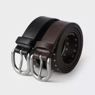 MEFBE0A04 무신사 스탠다드 우먼 우먼즈 신세틱 레더 도트 스터드 벨트 25mm 592