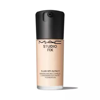 MAC 스튜디오 픽스 플루이드 SPF25/PA++ 스킨 밸런싱 컴플렉스 롱웨어 소프트 매트 파운데이션