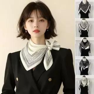 여자 머플러 숄 패턴 레이어드 삼각 멀티 숄스카프 케이프스카프 스카프케이프 숏케이프