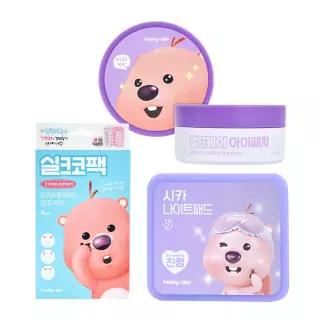 잔망루피 케어세트(리플라이미 멀티케어 아이+실크 코팩+시카 나이트패드)