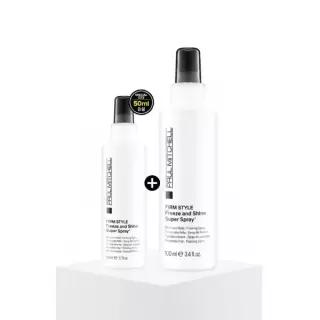 [휴대용 픽서/단독] 폴미첼 프리즈 앤 샤인 슈퍼 스프레이 100ml 기획세트(+50ml 증정)