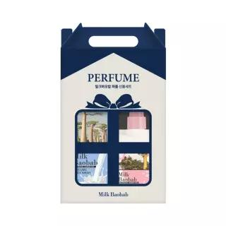 [샤워볼증정] 밀크바오밥 퍼퓸 바디 선물세트 (바디워시500ml+로션250ml+샤워볼) 3종 택1