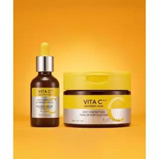 MISSHA SET 비타씨플러스 탄력앰플 40ml + 패드 80매 4206238