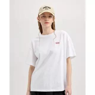 헌터 [UNISEX] 스탠다드 시그니처 티셔츠 - 화이트 HCW0002ATZWHT