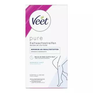 해외직배송 VEET 비트 퓨어 왁스 스트립 바디레그 센시티브 40매 476503
