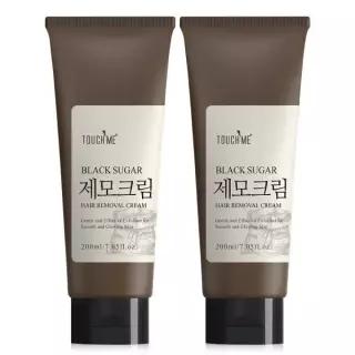 터치미 블랙슈가 초간단 셀프 제모크림 대용량 200ml 2개겨드랑이 왁싱크림 476491