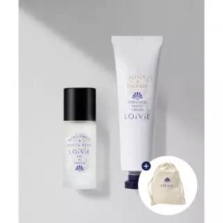 매장정품 LOIVIE 미니 오 드 퍼퓸 18ml + 핸드크림 35ml