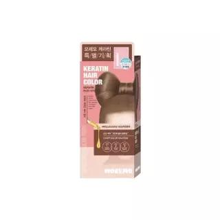 모레모 케라틴 헤어 컬러 염색제 애쉬 소프트 브라운 1제 60g 2제 30gx2