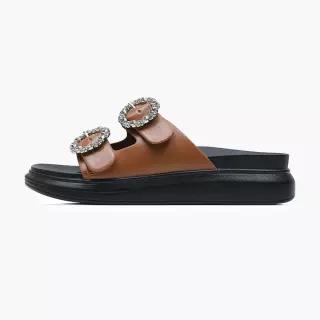 베어파우 그레타 슬리퍼 탄 K2741042QB-W - BROWN K2741042QB-W-BROWN