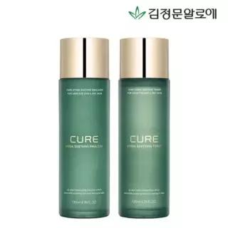 [김정문알로에] 큐어 하이드라 수딩 스킨+로션 기초세트 (1세트)