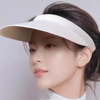 [라일리] Rly 걷기운동모자 골프모자 와이드 썬캡 화이트 여성용