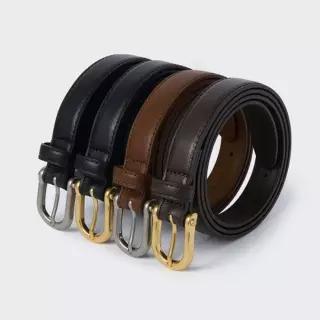 MEEBE8C82 무신사 스탠다드 우먼 우먼즈 샤클 레더 슬림 벨트 20mm 5188308
