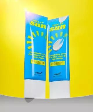 피부미 PIBUMI 파데프리 모공블러 톤업 선크림 SPF50 PA 50ml x 2ea