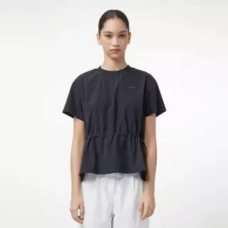 헌터 정상가 109,000원 WOMEN 우븐 웨이스트 스트링 티셔츠 - 블랙 HEW0002ATZBLK 1329529