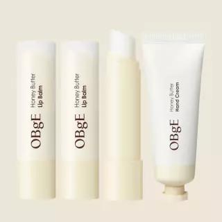 오브제 허니버터 무색 보습 립밤 3g 2개 + 핸드크림 10ml 1030209