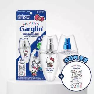 [9월픽/산리오] 가그린 후레쉬브레스 민트 15ml 더블 기획 (+헬로키티 스티커)