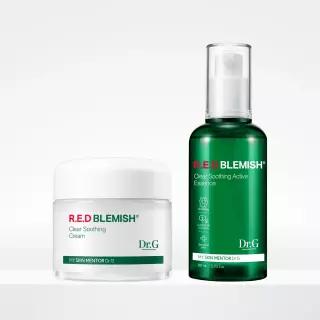 닥터지 레드 블레미쉬 클리어 수딩 크림 70mL+레드 액티브 에센스 80mL 2종 세트