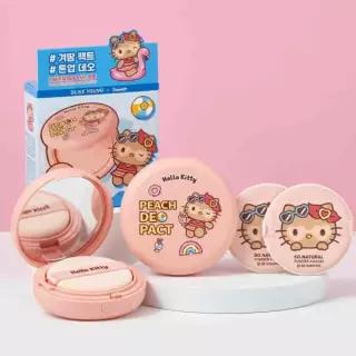 [산리오 헬로키티 콜라보/9월 픽] 쏘내추럴 파우더포룸 피치 데오 팩트 10g 기획