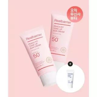 REAL BARRIER 피치핏 톤업 선크림 50MLX 2개+ 익스트림 크림 30ml 4205942