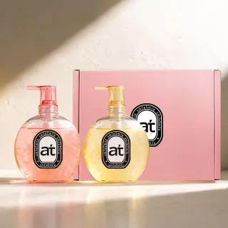 AT NEW 에이티 리얼꽃잎 생화 바디워시 로즈 자스민 500ml 2종 선물함 세트