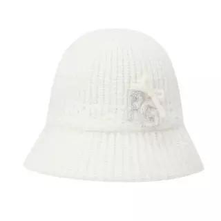 여성 비즈 로고 와펜 니트 버킷햇 521F4CP004-WH 40B1684163 521F4CP004WH