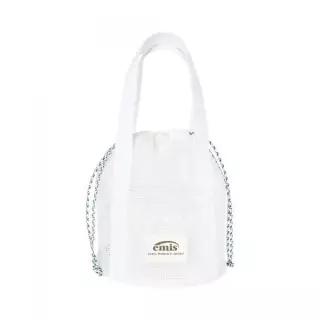 이미스 MESH BUCKET BAG-화이트