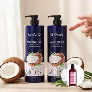 케라시스 내추럴 코코넛 오일 샴푸 컨디셔너 1L 2개 + 180ml 추가 증정
