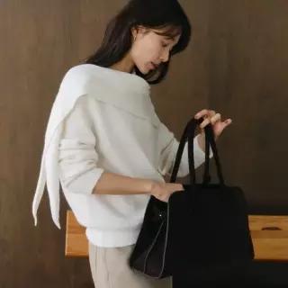 포 유어 아이즈 온 Ruvo Suede Tote Bag (Deep Brown) 3560755