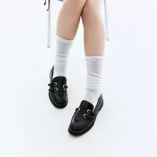 착한구두 테이퍼 여성 트리플 스트랩 데일리 로퍼 슈즈
