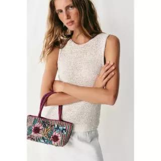 ZARA BEADED MINI BAG - Pink 6013/810/604