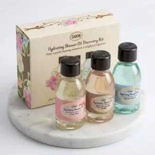 [NEW] 사봉 샤워오일 50ml 3종 키트 (자스민,그린로즈,파츌리라벤더바닐라)