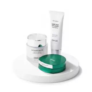 [이달의신상] 오휘 기미케어 3-STEP 콜라겐 톤업선 50ml / 데니어 팩트 리필 기획 / 멜라토닝 크림 60ml