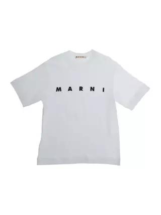 MARNI KIDS 마르니 키즈 화이트 반팔 티셔츠