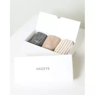 [롯데백화점]헤지스ACC [선물포장]HISS5F112I2_여성 스니커즈 스트라이프 3종 세트