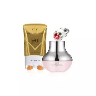 YCZ AH-8 넥 퍼밍 크림  레드글로우 일렉트릭 아이크림 세트, 5.99 fl oz 447902