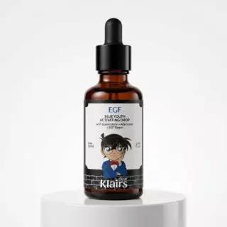 [코난 콜라보/진정] 클레어스 블루 유스 액티베이팅 드롭 50ml 한정기획 (+명탐정 코난 키링 랜덤)