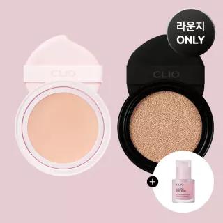 라운지전용/교차선택가능 클리오 킬커버 쿠션 리필 15gX2 (파운웨어/메쉬글로우) 증정 베이스프렙 미니 102