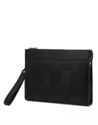[AK분당점] [닥스골프] 26FW PREMIUM 남성 체크 포인트 클러치 백 DGGF6F652BK