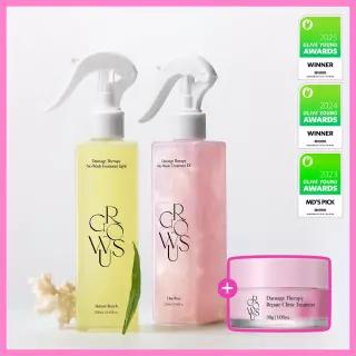 [접착 헤어팩 증정] 그로우어스 데미지 노워시 트리트먼트 EX 250ml 단품/기획 택1