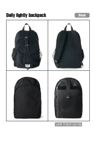 마스마룰즈 MASMARULEZ Daily lightly backpack _ Black5012435921 124071