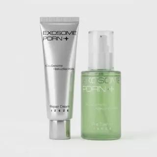 아이제제 [SET] 엑소좀 피디알엔 에센스 100ml + 크림 50ml 미니멀 스킨케어