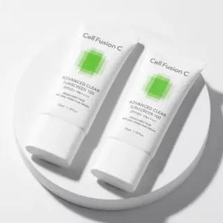 [UV에이징케어/내츄럴커버썬] 셀퓨전씨 어드밴스드 클리어 썬스크린 35ml 더블기획세트