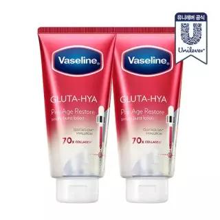 유니레버 바세린 글루타히야 프로에이지 리스토어 바디로션 300ml 2개