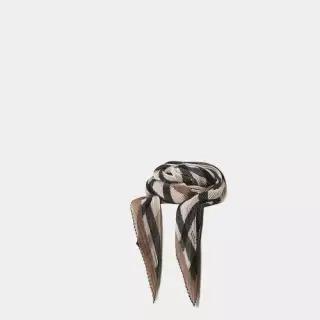 ACC DCSC2F517 여성실크스카프추천 스카프가격 [PLEATS]브라운 체크 미디움 플리