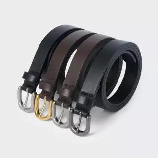 MEEBE8C81 무신사 스탠다드 우먼 우먼즈 라운디드 레더 슬림 벨트 20mm 5188307