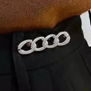 실버 체인 옷핀 패션브로치 옷핀브로치 여자브로치