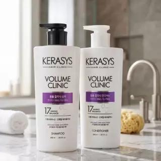 샴푸 컨디셔너 구성 세트 600ml 힘없는모발 스타일링 파마유지 머리숱풍성 영양공급 볼륨