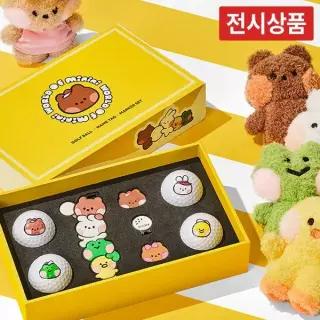 [던롭][전시] 던롭 젝시오 x 라인프렌즈 미니니 3피스 골프공 4구 기프트세트 GGF 23038I