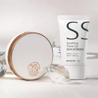 SET 뷰디아니 윤광커버 글로우 쿠션팩트 12g+촉촉 선크림 50ml 2종 SPF50 1026484