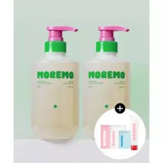 매장정품 MOREMO 카페인바이옴 샴푸 지성용 500ml 듀오세트+(증정) 슈퍼리페어샴푸 100ml+샤쉐3종